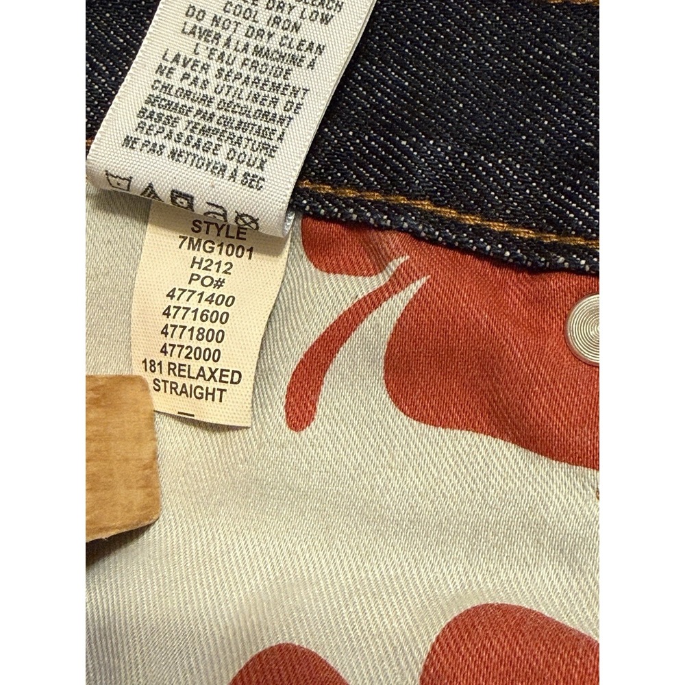 Lucky Brand 181 Jeans Men's 34 X 29‎  Blue Denim Cotton Straight Leg Relaxed Fit - Picture 14 of 16